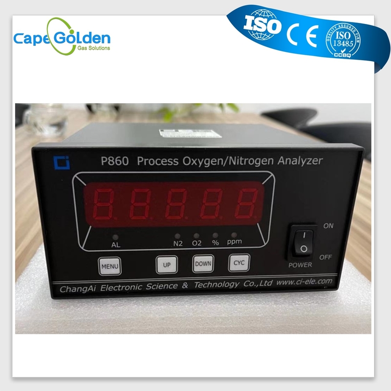 Nitrogen O2 Gas Analyzer , P860 Process Portable Oxygen Purity Meter