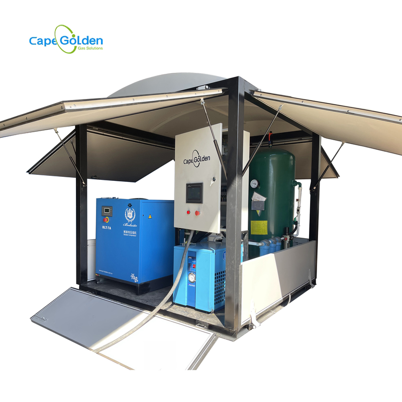 20kw 95% Mobile Oxygen Plant Container Oxygen Generator For Hospital