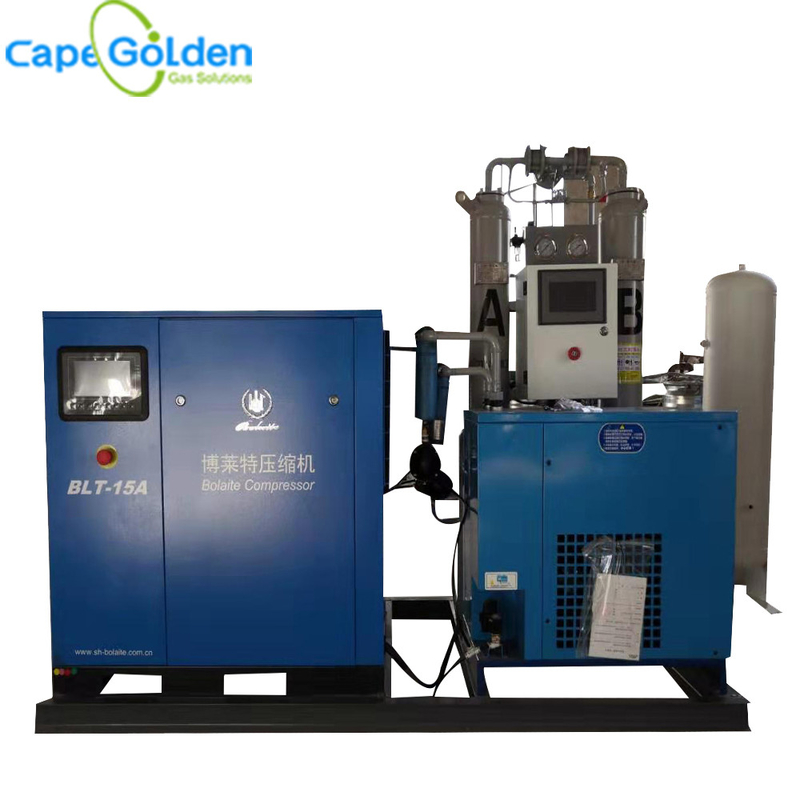 Oil Free Medical Air Compressor System CE ISO Stationary Type
