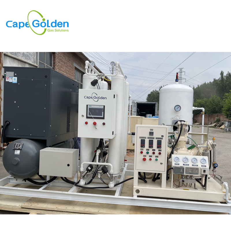 90~99% Oxygen Cylinder Filling System Oxygen Gas Production Plant 200bar