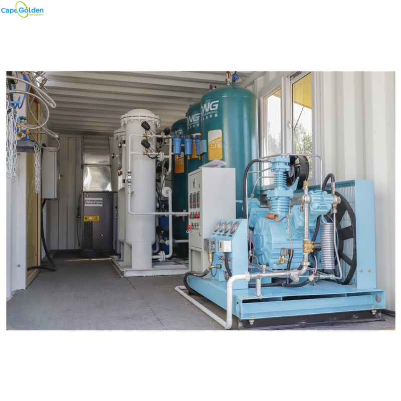 99.999% 200nm3/H Mobile Oxygen Plant Pressure Swing Adsorption