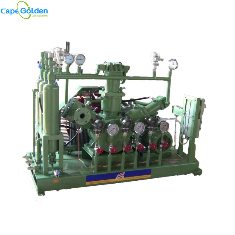 Quiet Diaphragm Hydrogen Generator Compressor Refinery 3 Cylinder Belt driven