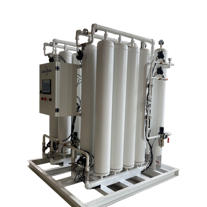 High Flow Medical Oxygen Cylinder Filling Plant 80 Pcs per Day 93~99% For Small Healthcare